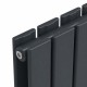 Вертикальный радиатор Largo Double 456х1800-6, anticor, антрацит