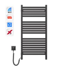 Електрична рушникосушка NAVIN Авангард X 480х1000 Sensor з WI-FI лівобічна, чорний муар
