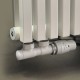 Комплект термостатичний Vario Term TWINS 50 мм, кутовий, правий, білий TSGS0206CFK/P