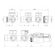 Комплект термостатичний Vario Term TWINS 50 мм, кутовий, правий, білий TSGS0206CFK/P