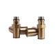 Кран угловой под ТЭН 1/2"х1/2", бронза, 2шт.