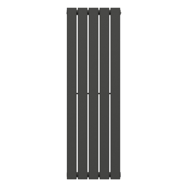 Вертикальный радиатор Largo 376х1200-5, anticor, черный муар
