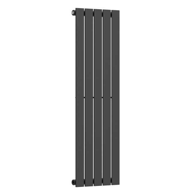 Вертикальный радиатор Largo 376х1200-5, anticor, черный муар