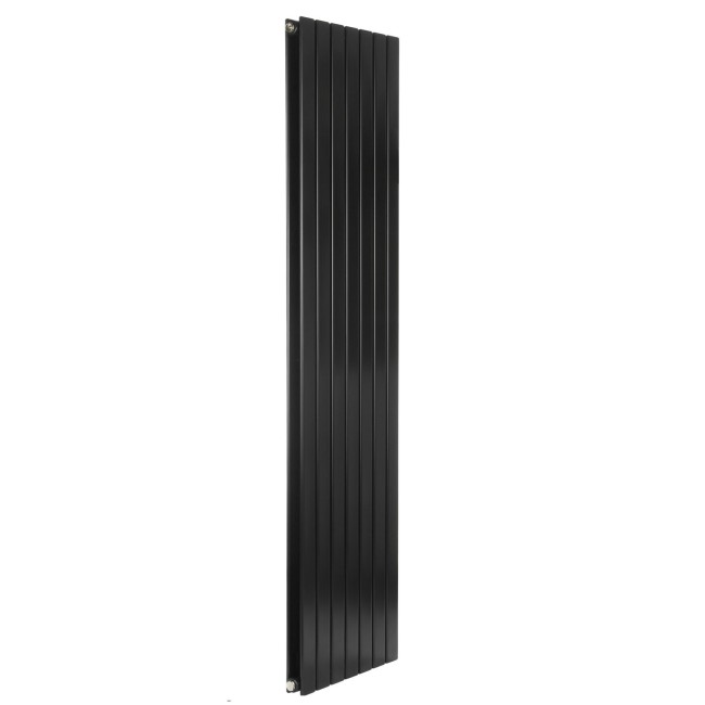 Дизайнерский вертикальный радиатор Blende 1600×394, нижнее подк., черный