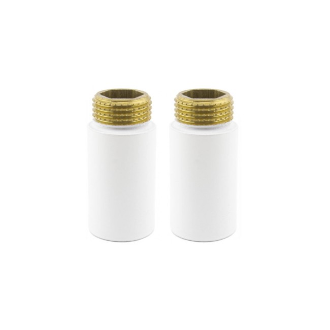 Комплект удлинителей NAVIN ВЗ (M22" x 1/2") 40 mm, белый (2 шт)