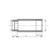 Комплект удлинителей NAVIN ВЗ (M22" x 1/2") 40 mm, белый (2 шт)