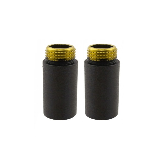 Комплект удлинителей NAVIN ВЗ (M22" x 1/2") 40 mm, черный муар (2 шт)