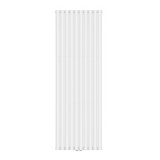 Вертикальный радиатор Ellipse Double 600х1800-10 (50 мм), anticor, белый