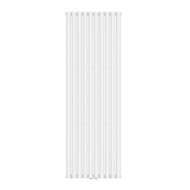 Вертикальный радиатор Ellipse Double 600х1800-10 (50 мм), anticor, белый