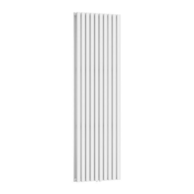 Вертикальный радиатор Ellipse Double 600х1800-10 (50 мм), anticor, белый
