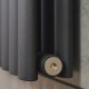 Вертикальный радиатор отопления NAVIN Ellipse Double  600х1800-10 (50 мм), anticor, черный муар