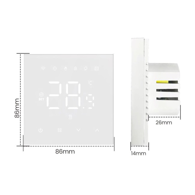 Терморегулятор для отопительного котла NAVIN WT410 W-3А с Wi-Fi