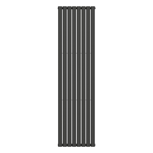 Вертикальный радиатор Ellipse Double 480х1800-8, anticor, черный муар