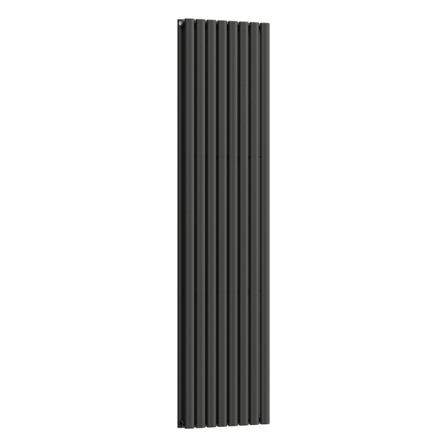 Вертикальный радиатор Ellipse Double 480х1800-8, anticor, черный муар