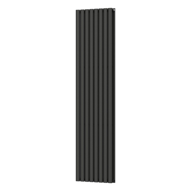 Вертикальный радиатор Ellipse Double 480х1800-8, anticor, черный муар