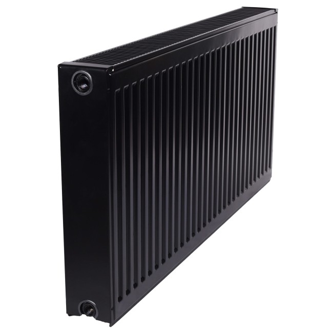 Сталевий радіатор Warm Well тип 22 500×900 мм Чорний підкл. нижнє