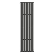 Вертикальный радиатор Ellipse 480х1800-8, anticor, черный муар