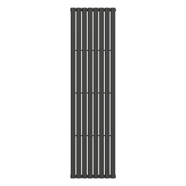 Вертикальный радиатор Ellipse 480х1800-8, anticor, черный муар