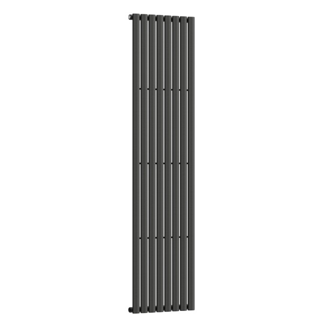 Вертикальный радиатор Ellipse 480х1800-8, anticor, черный муар