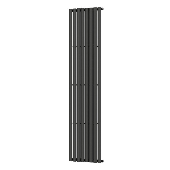 Вертикальный радиатор Ellipse 480х1800-8, anticor, черный муар