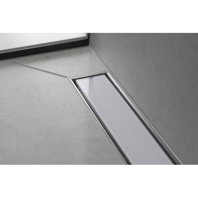 Внешняя часть слива hansgrohe для душа 800 мм RainDrain Match 56038670 черный матовый