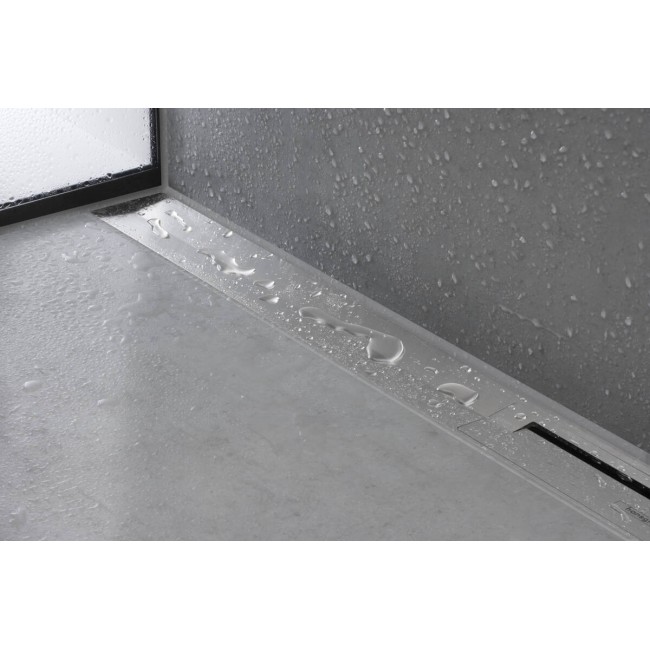 Решетка для трапа hansgrohe RainDrain 1000 мм Flex Wall, 56053340 Brushed Black Chrome