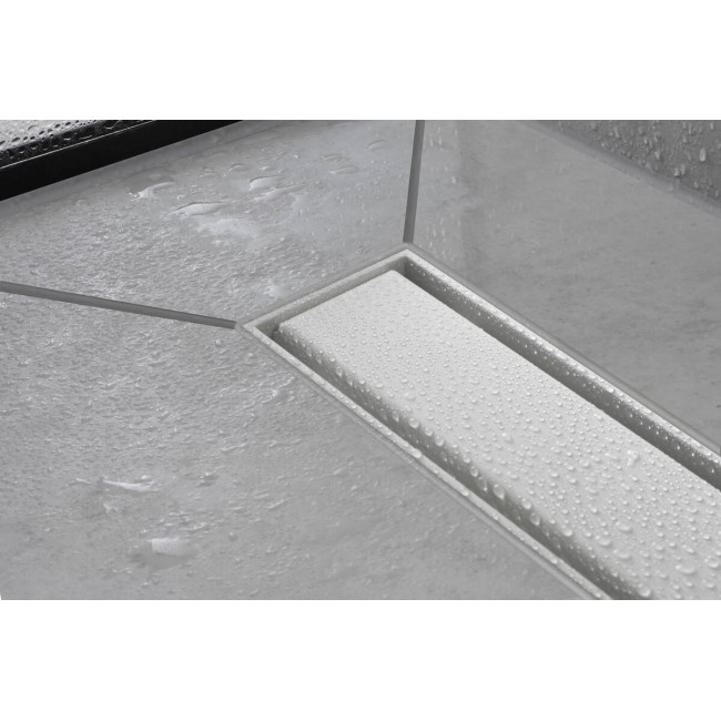 Внешняя часть слива hansgrohe для душа 800 мм RainDrain Match 56038610 черный