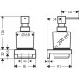 Диспенсер для рідкого мила hansgrohe AddStoris 41745140 бронза матовий