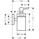 Диспенсер для рідкого мила hansgrohe PuraVida 41503000