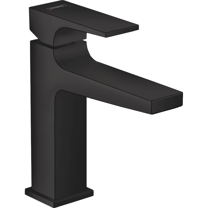 Змішувач hansgrohe Metropol для раковини із зливним клапаном Push-Open 32507670 чорний матовий