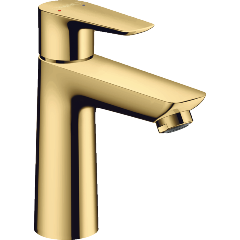 Змішувач hansgrohe Talis E для раковини із середнім виливом і зливним гарнітуром, золото 71710990