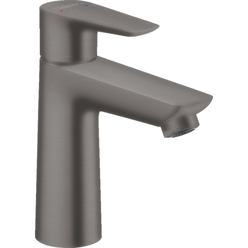 Змішувач hansgrohe Talis E для раковини із середнім виливом і зливним гарнітуром, чорний матовий хром 71710340