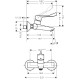 Змішувач hansgrohe Focus для раковини, настінний, хром 31913000
