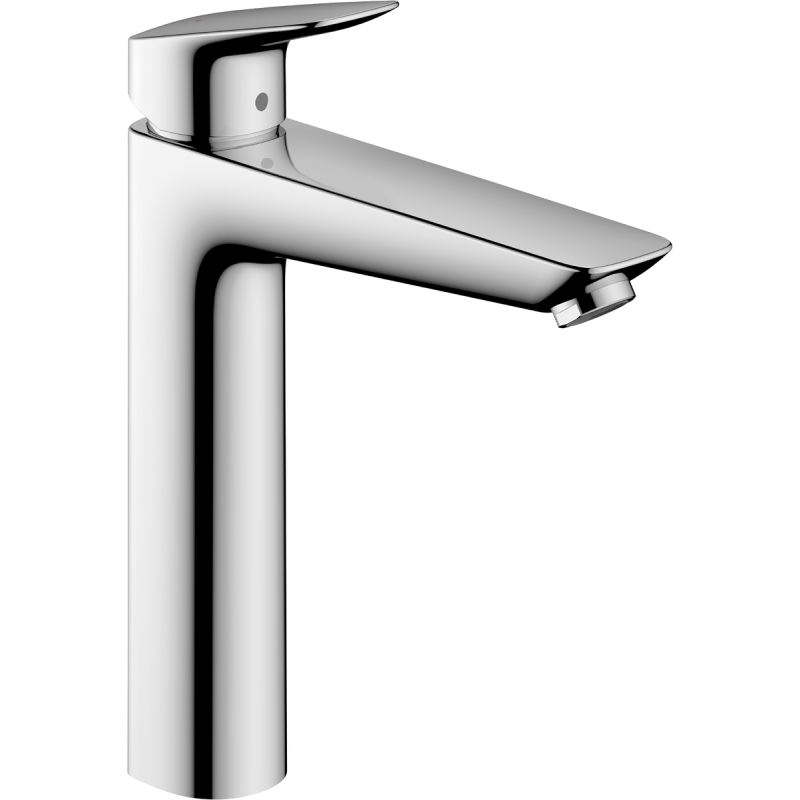 Змішувач hansgrohe Logis 2 flow для раковини з високим виливом із зливним набором, хром 71095000