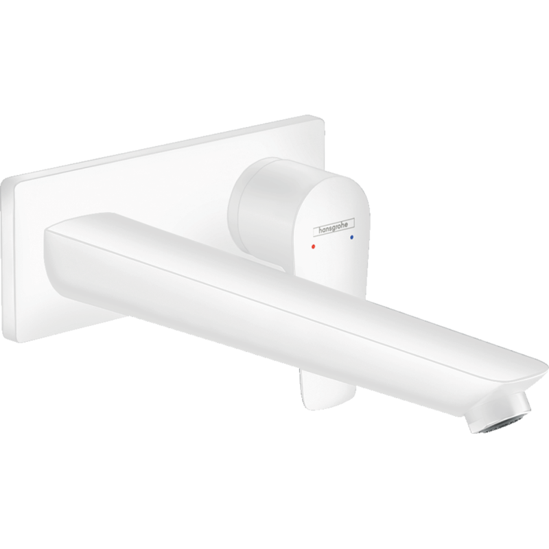 Змішувач для раковини hansgrohe Talis E настінний з довгим виливом, білий матовий 71734700