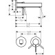 Змішувач hansgrohe Finoris для раковини, хром 76051000