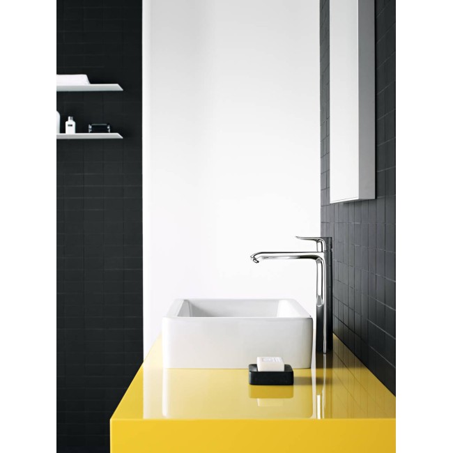 Змішувач hansgrohe Metris для раковини у формі тазу із зливним гарнітуром, хром 31082000