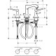 Змішувач hansgrohe Metropol Classic для раковини із зливним гарнітуром 31330000 хром