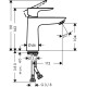 Змішувач hansgrohe Talis E CoolStart для раковини без зливного гарнітура, хром 71714000