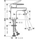 Змішувач hansgrohe Vernis Blend CoolStart для раковини з зливним гарнітуром, хром 71584000