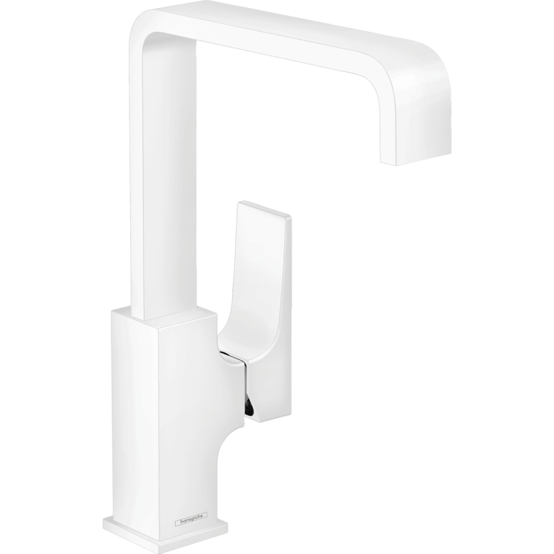 Змішувач hansgrohe Metropol для раковини із зливним клапаном Push-Open 32511700 білий матовий