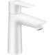 Змішувач hansgrohe Talis E для раковини із середнім виливом і зливним гарнітуром, білий матовий 71710700