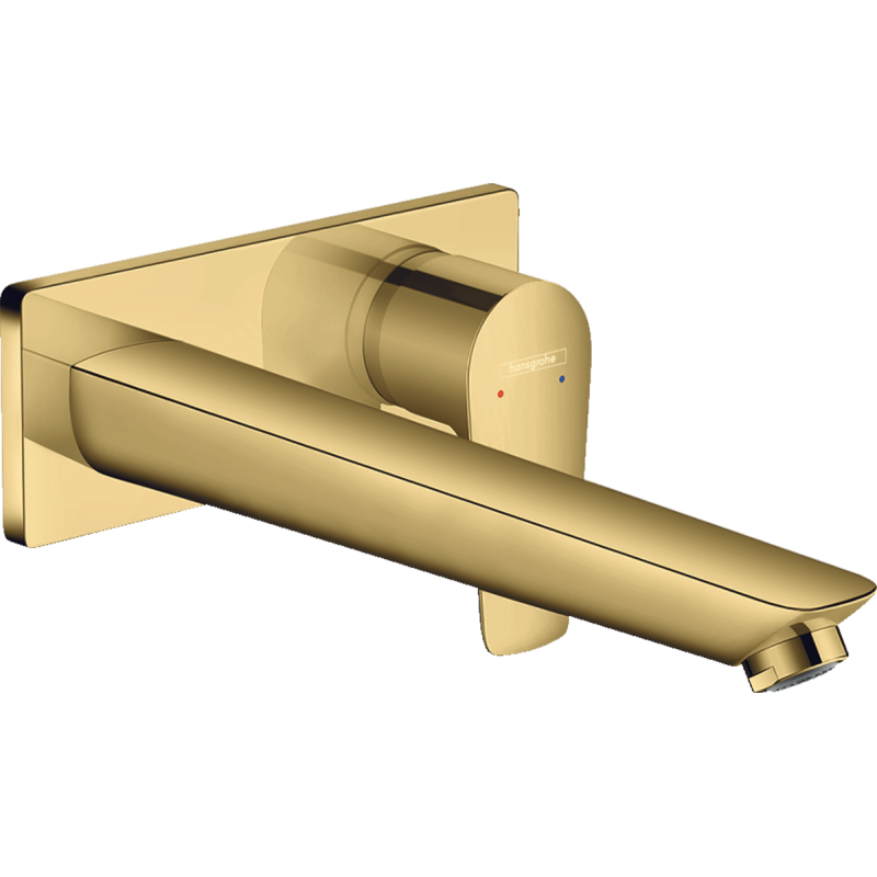 Змішувач для раковини hansgrohe Talis E настінний з довгим виливом, золото 71734990