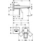 Змішувач hansgrohe Metropol для раковини 74525000