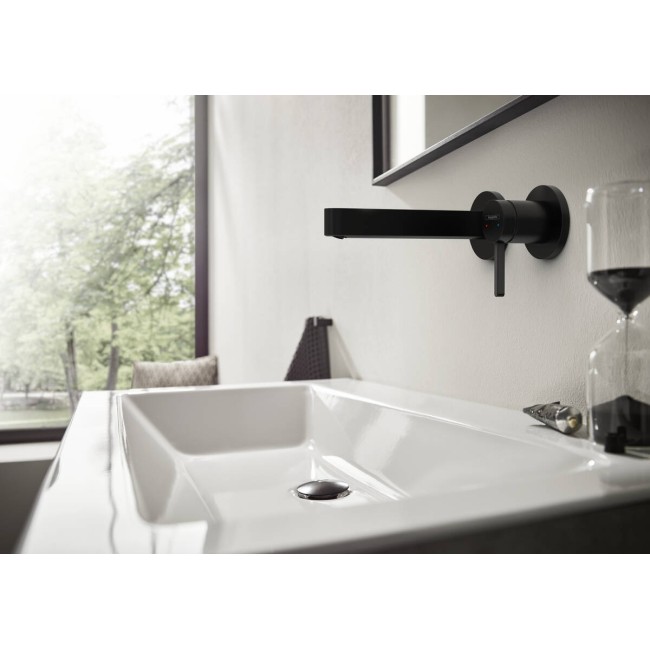 Змішувач прихованого монтажу hansgrohe Finoris 76051700 з виливом 16.8 см, білий матовий