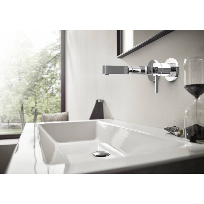 Змішувач прихованого монтажу hansgrohe Finoris 76051700 з виливом 16.8 см, білий матовий