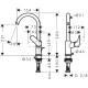 Змішувач hansgrohe Logis для раковини з поворотним виливом та зливним гарнітуром, хром 71130000
