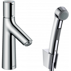Змішувач hansgrohe Talis Select S із зливним клапаном Push-Open для раковини з гігієнічним душем, хром 72291000