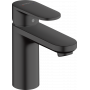Змішувач hansgrohe Vernis Blend для раковини з зливним набором, чорний матовий 71551670