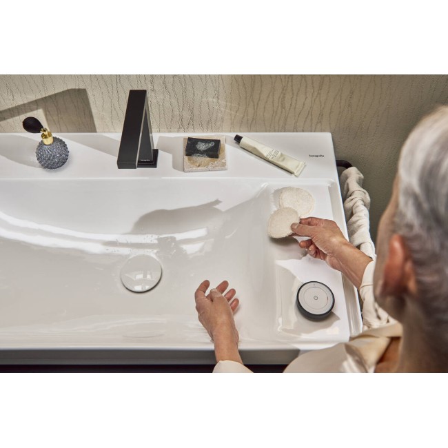 Смеситель hansgrohe Tecturis E CoolStart для раковины с сливным гарнитуром, бронза 73053140